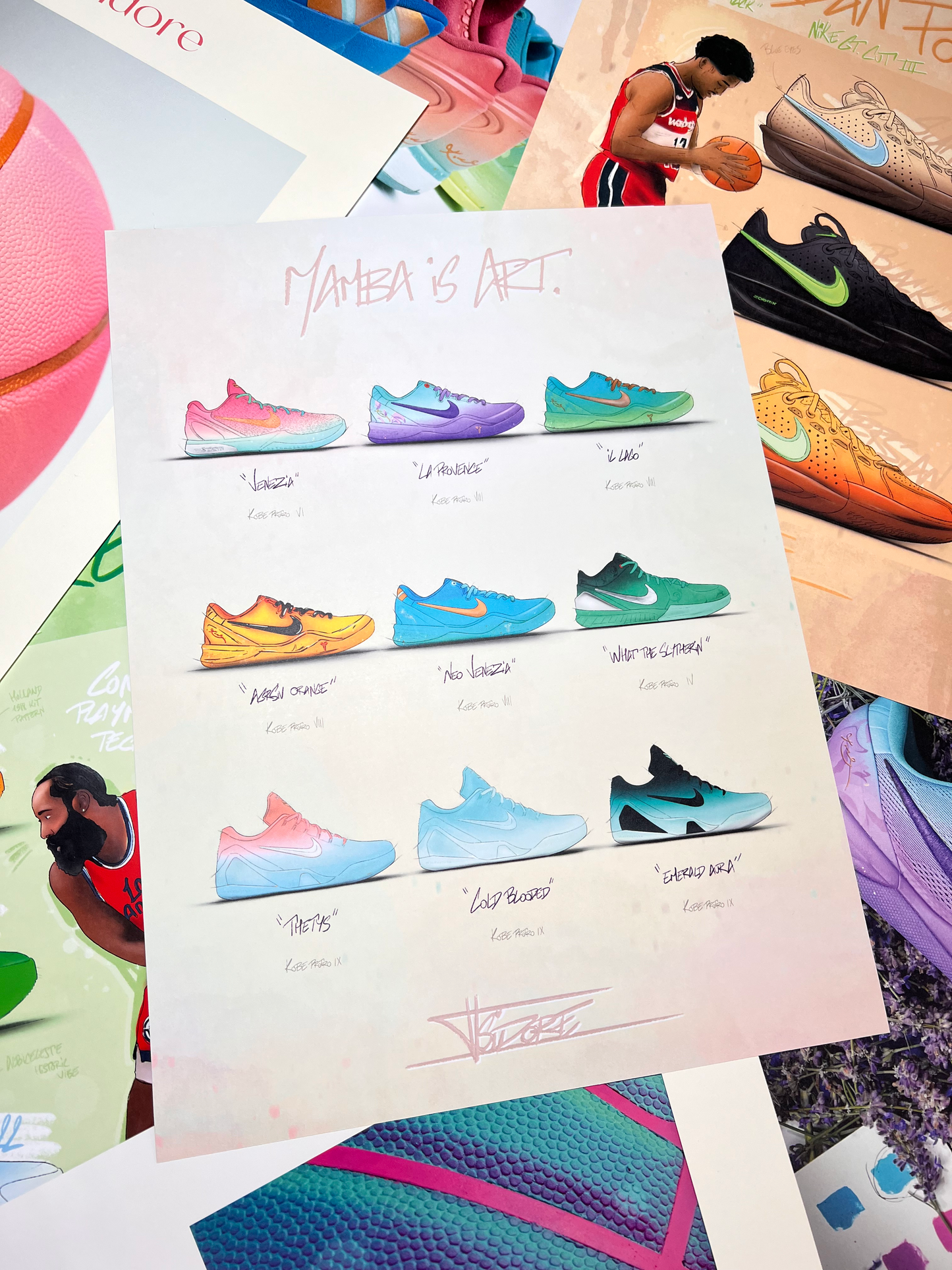 Mamba is Art. By Isidore. Premium Matte Paper Poster A3 (29.7 x 42 cm) - Classic Semi-Glossy Paper Poster